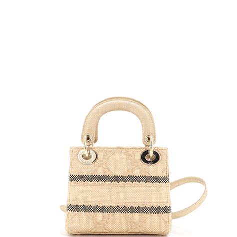 dior raffia gift set|Dior cannage handbags.